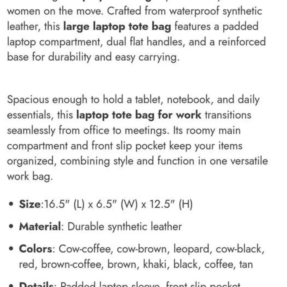 Wrangler Leather Laptop Bag Briefcase NEW w/ Strap Brown Western Style 16.5" - Picture 7 of 7